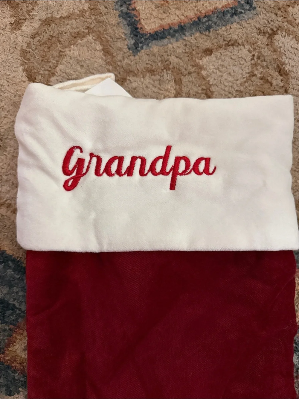 Pottery Barn Grandpa Stocking